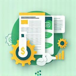 Automated customer billing management system illustration