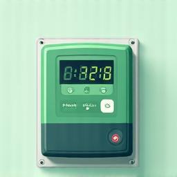 Prepayment electricity metering device illustration